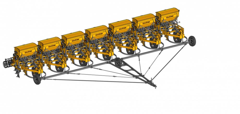 Изображение КСЗУ 2,1БРх7 Комплекс из сеялок зерновых стерневых универсальных для полосного посева