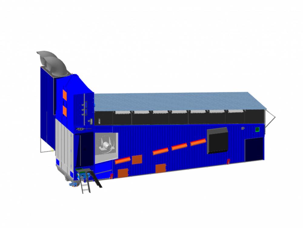 Изображение Мобильная зерносушилка конвейерного типа СУ-30 РЛМ с газовыми горелками