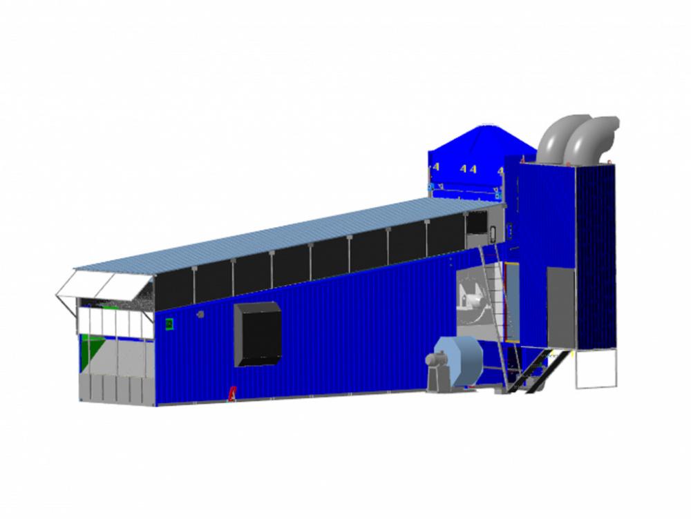 Изображение Мобильная зерносушилка конвейерного типа СУ-30 РЛМ с дизельными горелками