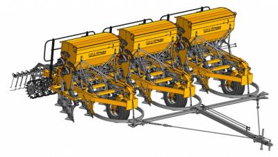 Изображение Комплекс из сеялок зерновых стерневых универсальных для полосного посева КСЗУ 2,1МРх3